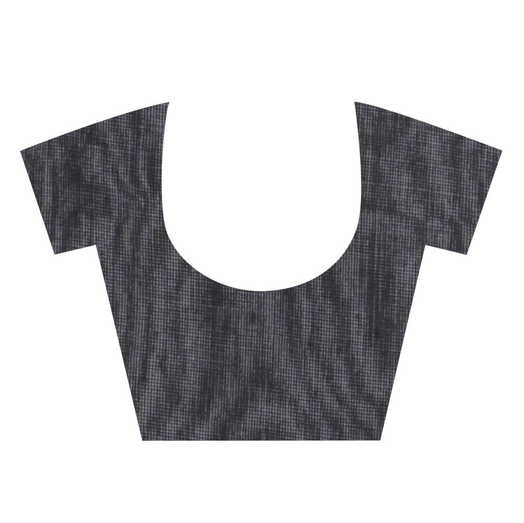 Black Blended Cotton Sequence_Handloom Hand Loom Saree (468)